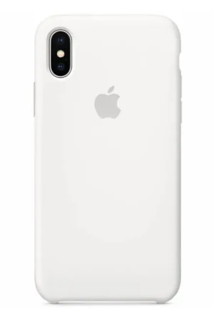APPLE Coque en silicone pour iPhone X - Blanche Must-Have