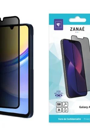 Verre de Confidentialité pour Galaxy A15 Noir Marque