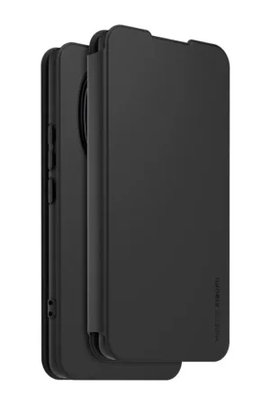 Top Vente Folio Xiaomi Redmi Note 15 4G/5G noir + Dragonne