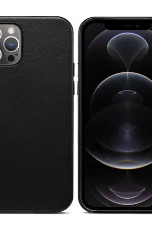 ShieldCase Étui en cuir pour iPhone 13 Pro Max (noir) Petit Prix