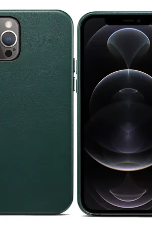 ShieldCase Étui en cuir iPhone 13 Pro Max (vert) Prix Cassé