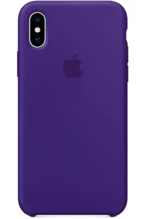 Vente Flash APPLE Coque en silicone pour iPhone X - violette