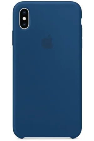 APPLE Coque en silicone pour iPhone X - Bleu horizon Soldes