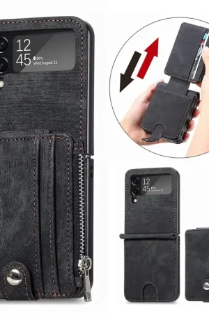 Offre Limitée ShieldCase Étui portefeuille amovible Samsung Galaxy Z Flip 4 (noir)
