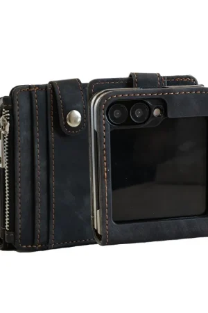 ShieldCase Étui portefeuille amovible Samsung Galaxy Z Flip 6 (noir) Prix Cassé