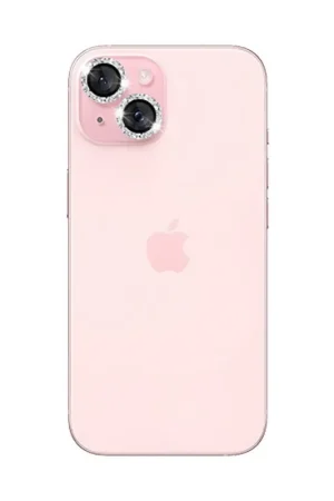 Verre trempé caméra paillettes iPhone 15/15 Plus Paiement Sécurisé