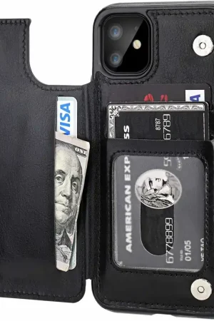 ShieldCase Étui portefeuille iPhone 11 (noir) Achat Immédiat