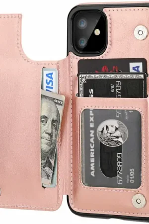 ShieldCase Étui portefeuille iPhone 11 (rose) Commander Vite