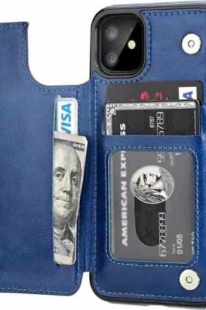 Nouvelle Collection ShieldCase Étui portefeuille iPhone 12 Mini (bleu)