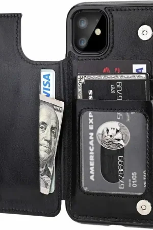 Livraison Gratuite ShieldCase Étui portefeuille iPhone 12 Mini (noir)