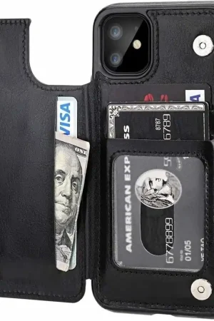Meilleur Prix ShieldCase Étui portefeuille iPhone 12 (noir)