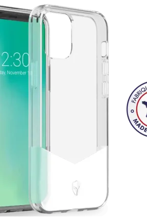 Coque Renforcée iPhone 12 et iPhone 12 Pro PURE Made in France Garantie à vie Transparente Force Case Offre Spéciale