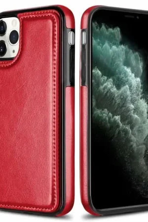 Must-Have ShieldCase Étui portefeuille iPhone 12 Pro (rouge)