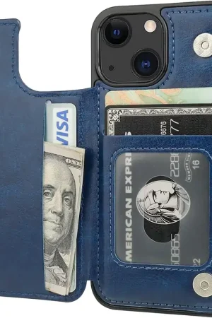 ShieldCase Étui portefeuille iPhone 13 Mini (bleu) Achetez Aujourd’hui