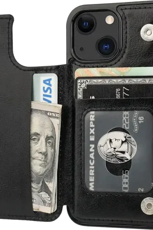 Must-Have ShieldCase Étui portefeuille iPhone 13 Mini (noir)
