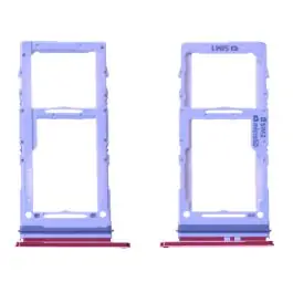 Usine Directe Tiroir SIM + Micro SD Samsung Galaxy S20+ 4G (G985F) / S20+ 5G (G986B) GH98-45005G Rouge Origine