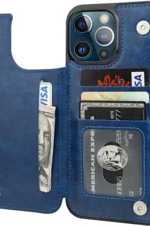 Jusqu’à Épuisement Des Stocks ShieldCase Étui portefeuille iPhone 13 Pro (bleu)