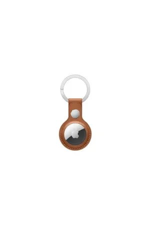 Porte-clés Apple AirTag Cuir marron selle Acheter Direct