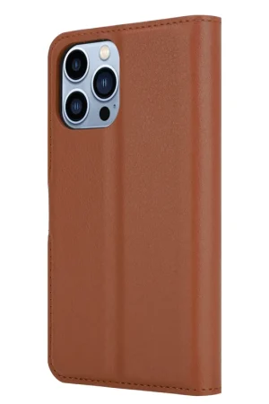 Dernier Modèle ShieldCase Étui portefeuille iPhone 14 Pro Max (marron)