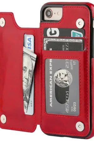 Certifié ShieldCase Étui portefeuille iPhone 7 / iPhone 8 (rouge)
