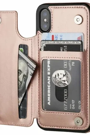 Quantité Limitée ShieldCase Étui portefeuille iPhone X / Xs (rose)