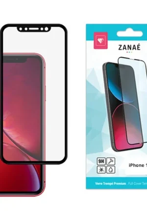 Soldes Verre trempé Full Cover iPhone 11 / XR Noir
