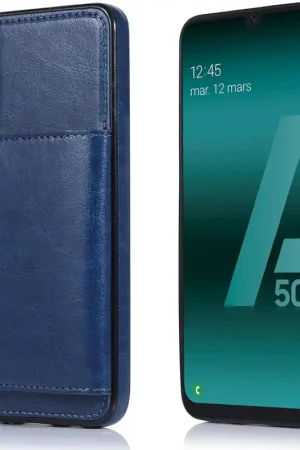 Populaire ShieldCase Étui Portefeuille Samsung Galaxy A50 (bleu)