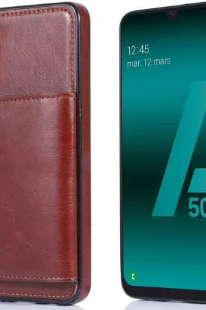 Livraison Gratuite ShieldCase Étui Portefeuille Samsung Galaxy A50 (marron)