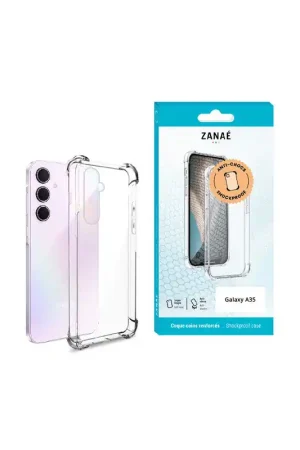 Top Vente Coque Samsung Galaxy A35 Silicone transparent avec coins renforcés Zanaé