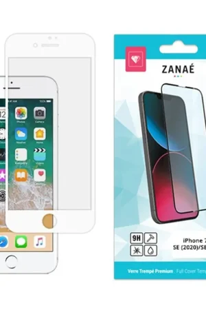 Prix Cassé Verre trempé Full Cover iPhone SE/7/8 Blanc