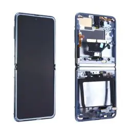 Vente Flash Écran Samsung Galaxy Z Flip 4g (F700F) Argent + Châssis Origine