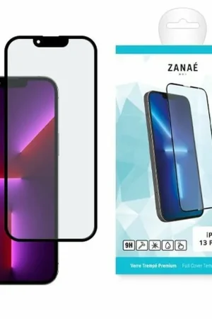 Verre trempé Full Cover Noir pour iPhone 14 Plus/13 Pro Max Retour Gratuit