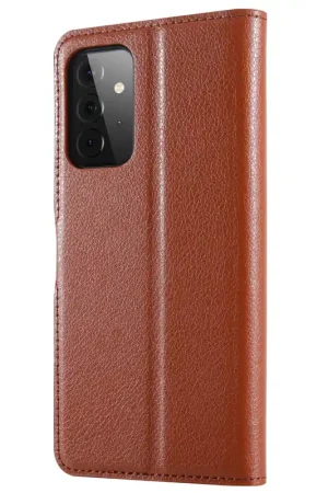 Commande En Gros ShieldCase Etui portefeuille Samsung Galaxy A72 (marron)