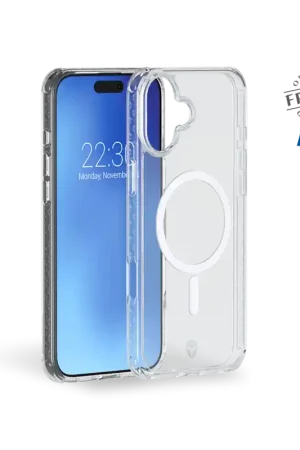 Coque Renforcée iPhone 16 Plus AIR Compatible MagSafe Transparente Origine France Garantie à vie Force Case Commande En Gros