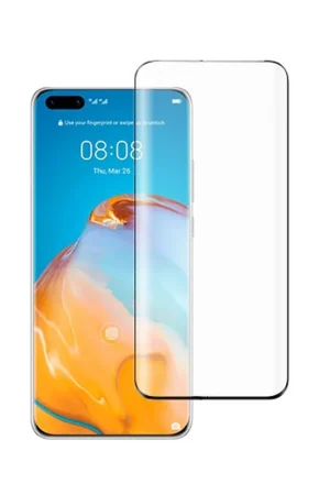 Verre trempé Full Cover pour Huawei P40 Noir Populaire