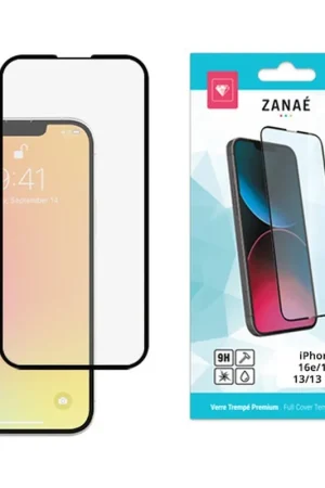 Verre trempé Full Cover pour iPhone 16e/14/13/13 Pro Promotion Saisonnière