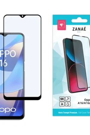 Verre trempé Full Cover pour Oppo A16/A16s/A54s Noir Réduction
