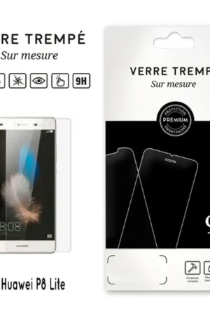 Prix Cassé Verre trempé Huawei P8 Lite - Transparent