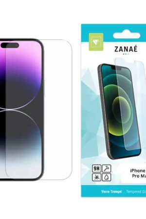 Solde Verre trempé iPhone 14 Pro Max - Transparent