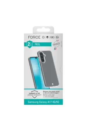 Promotion Saisonnière Coque Galaxy A17 4G/5G FEEL  renforcée Origine France Garantie à vie 2m Transparente Force Case