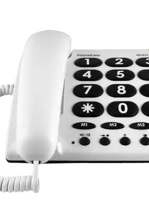 Achetez Aujourd’hui DECT filaire PhoneEasy 311C Blanc Doro