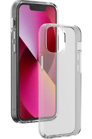 Coque iPhone 13 Silisoft souple Transparente Bigben Réduction