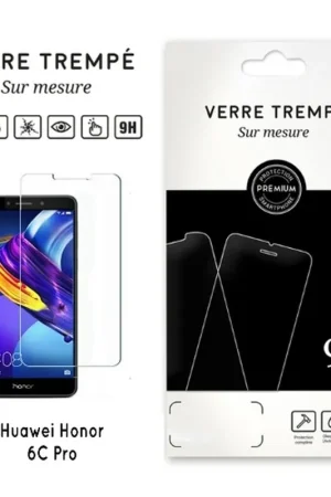 Verre trempé pour Honor 6C Pro Transparent Meilleur Prix