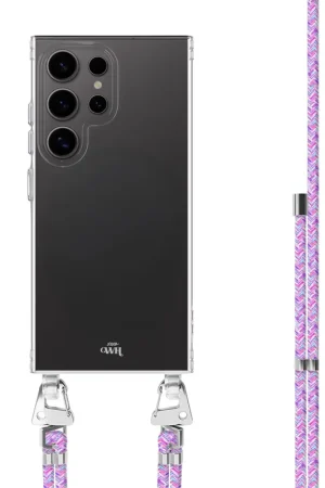 Offre Spéciale xoxo Wildhearts Samsung Galaxy S24 Ultra - Purple Fever coque avec cordon