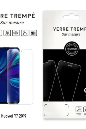 Acheter En Ligne Verre trempé pour Huawei Y7 (2019) Transparent