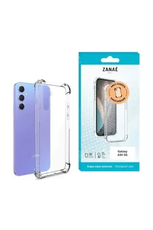 Coque Samsung Galaxy A34 5G Silicone transparent avec coins renforcés Vente Directe