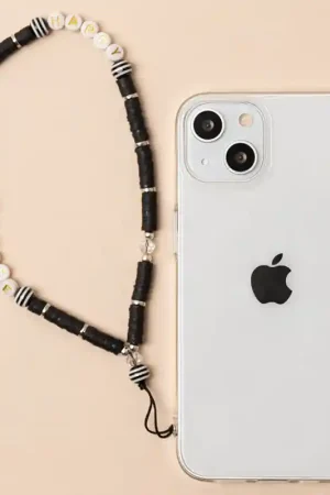 Dragonne Universelle Bijou de téléphone Noir Bigben Seulement Aujourd’hui