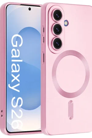 ShieldCase Samsung Galaxy S26 coque MagSafe avec cache de caméra (rose) Réduction