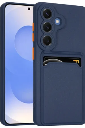 ShieldCase Samsung Galaxy S26 Coque porte cartes en silicone (bleu foncé) Prix Choc