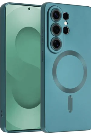 Offre Limitée ShieldCase Samsung Galaxy S26 Ultra coque MagSafe avec cache de caméra (vert foncé)